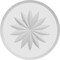 Ekena Millwork Standard Grayson Flower Rosette With Beveled Edge, 5"W x 5"H x 3/4"P ROSP050X050X075GRY10 - alternate 3
